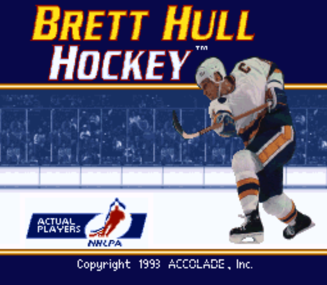 Brett Hull Hockey Title Screen